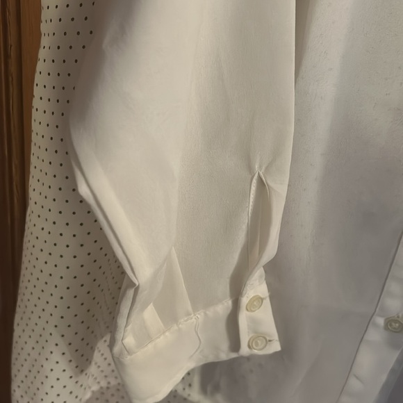 Maeve by Anthropologie Ruffled Button Down Sheer Blouse Size 4 - Picture 3 of 5